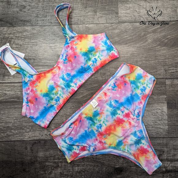 Largeberry Crop Top Bikini Swimsuit Size XL - Picture 1 of 4